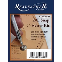 Realeather® Leather Snaps & Setter Kit