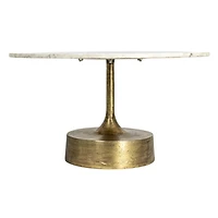 Hello Honey® Gold Luxe Aluminum and Marble Coffee Table