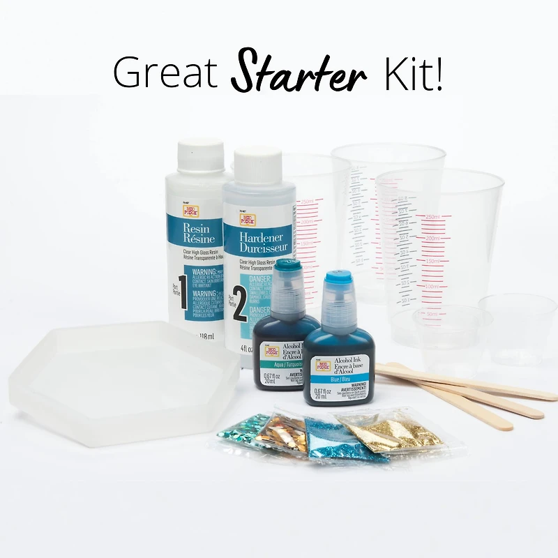 Mod Podge® Blue & Gold Do-It-Yourself Hexagon Coaster Kit