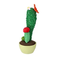 12" Mixed Plush Cactus Plant in Faux Ceramic Pot