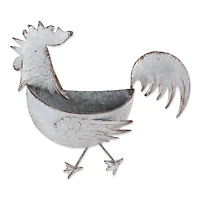 DII® 14.25" Rooster Galvanized Wall Planter