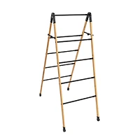 Household Essentials Bamboo V-Shaped Expandable Laundry Drying Rack