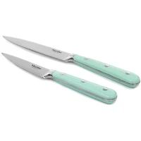 Martha Stewart Turquoise Stainless Steel 2 Piece Cutlery Set