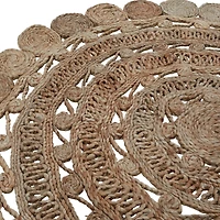 Hello Honey® Natural Boho Hand Woven Jute Rug, 48"