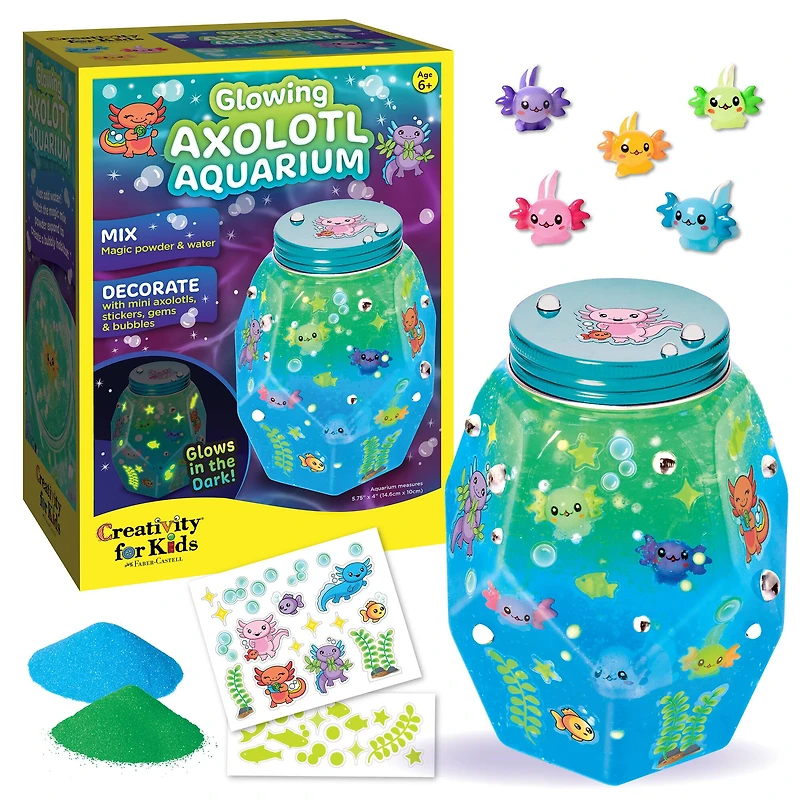 Creativity for Kids® Glowing Axolotl Aquarium