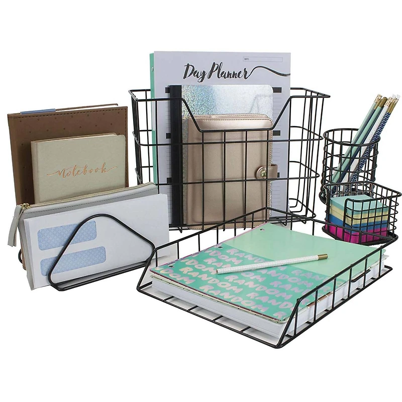 Sorbus 5-Piece Desk Organizer Set for Home & Office