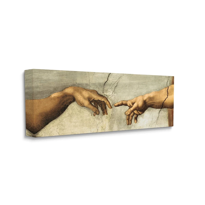 Stupell Industries Hands of The Creation Of Adam Religious Painting Canvas Wall Art