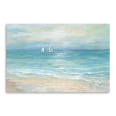 Island Beach Landscape Canvas Giclee