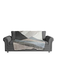 Abstract Geometric 50" x 60" Coral Fleece Blanket