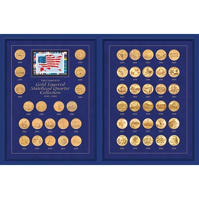 The Complete Gold-Layered Statehood Quarter Collection 1999-2008