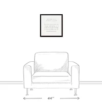 Proverbs 24 16" x 16" Black Framed Canvas