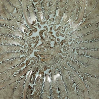 Hello Honey® 4.75" Blue & Brown Stoneware Flower Bowl with Reactive Glaze