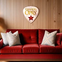 American Art Decor Grand Ole Opry Shaped and Embossed Heavy Gauge Metal Sign - 15.3125" x 16.3125"