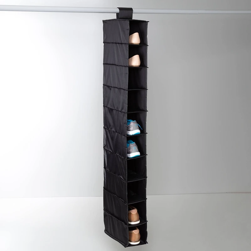 Honey Can Do Black 10 Shelf Shoe Organizer