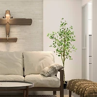 6ft. Potted Artificial Milan Leaf Tree