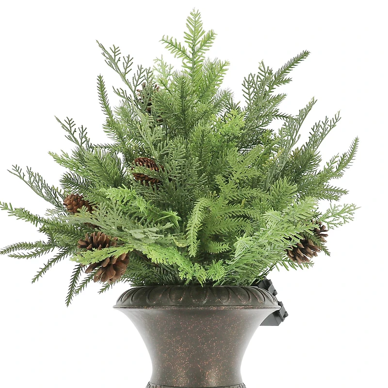 2ft. Pre-Lit Potted Cypress & Pinecone by Ashland®