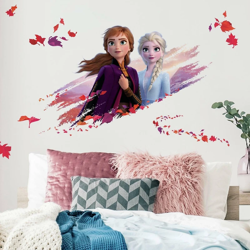RoomMates Frozen II Elsa & Anna Peel & Stick Giant Wall Decals
