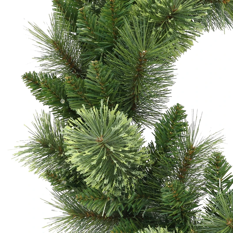 24" Pre-Lit Pine Wreath