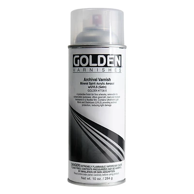 Golden® Archival Varnish Satin Spray