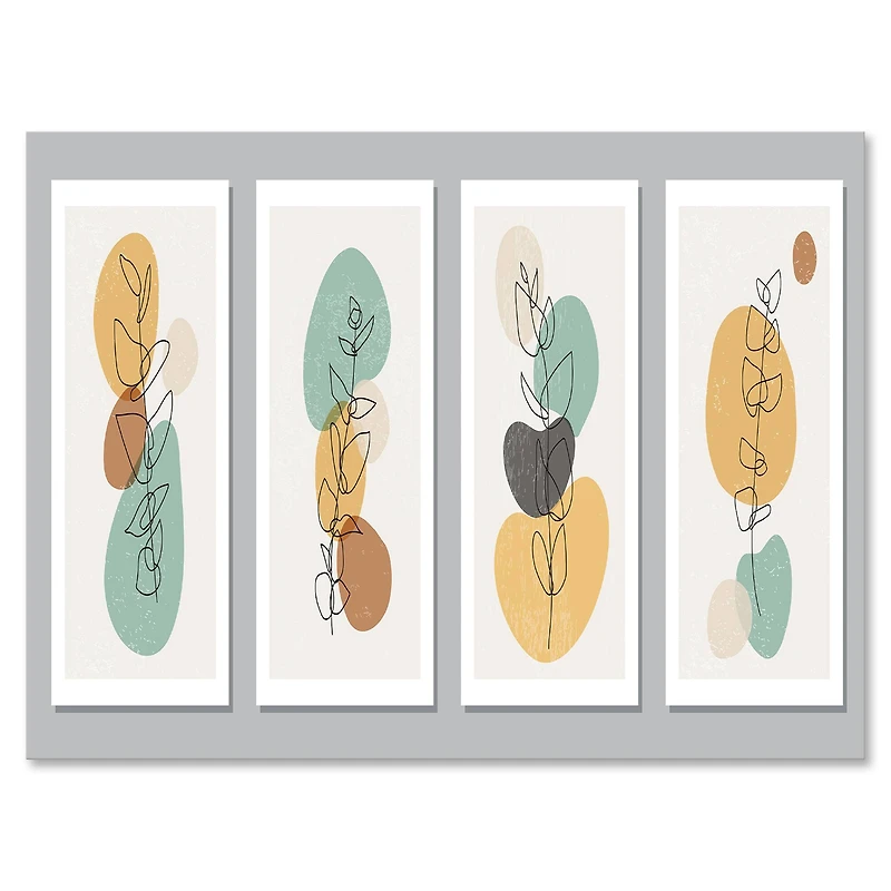 Designart - Minimalistic Compostion of Organic Shapes III