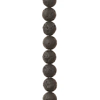 9 Pack:  Black Lava Quartz Round Beads, 10mm by Bead Landing™