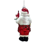 6.25" Santa Waiter Glass Ornament by Ashland®