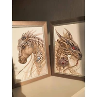 Charivna Mit Cross Stitch Kit Guardian Of Treasure