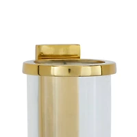 Gold Aluminum Contemporary Wall Sconce, 16" x 5" x 7"