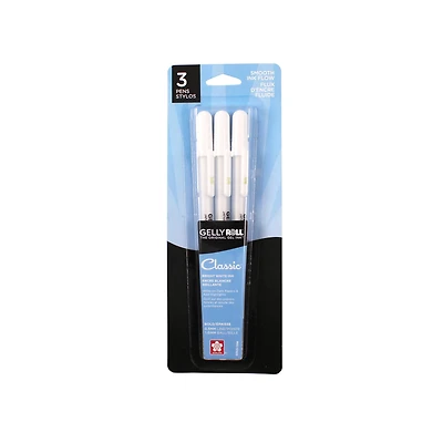 Gelly Roll® Classic® 10 Bold Bright White Ink Pens, 3ct.