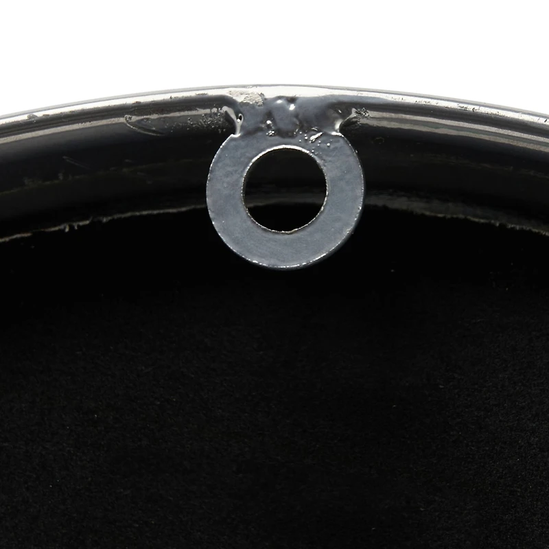 Hello Honey® 14" Antique Nickel Finish Classic Round Metal Wall Clock