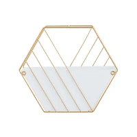 CosmoLiving by Cosmopolitan Set of 2 White Iron Contemporary Planter, 10" x 12" x 5"