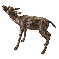 Design Toscano 23" Cast Bronze Standing Baby Deer Garden Statue