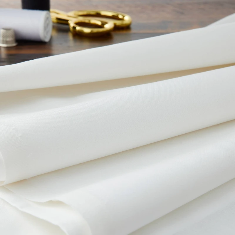 18 yd. Full Bolt: Springs Creative White Solid Cotton Fabric