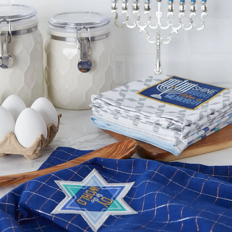 DII® Assorted Hanukkah Dishtowel Set