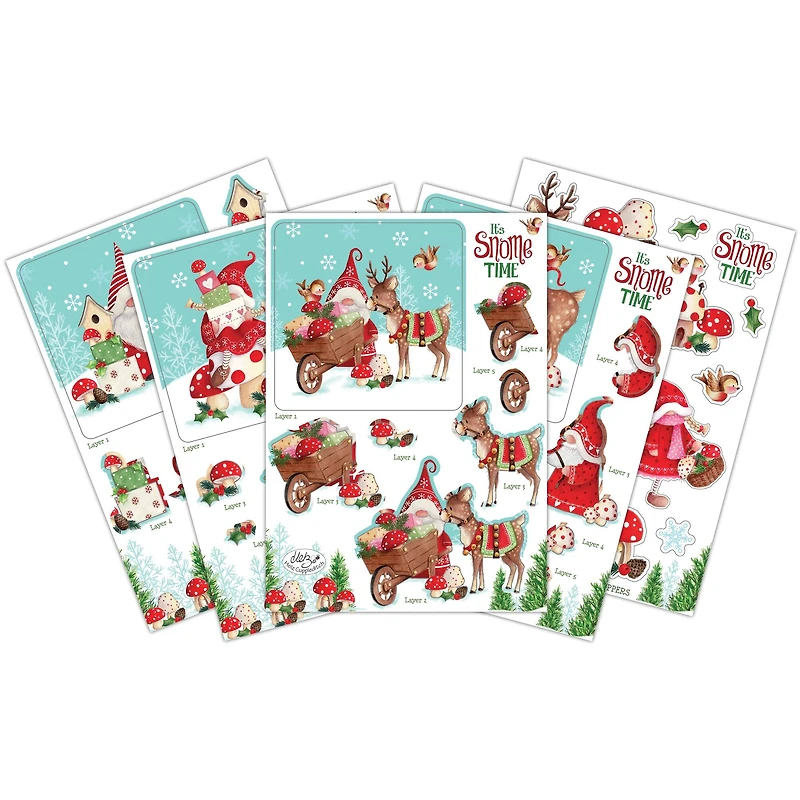 Craft Consortium It's Snome Time 3D Decoupage & Topper Set