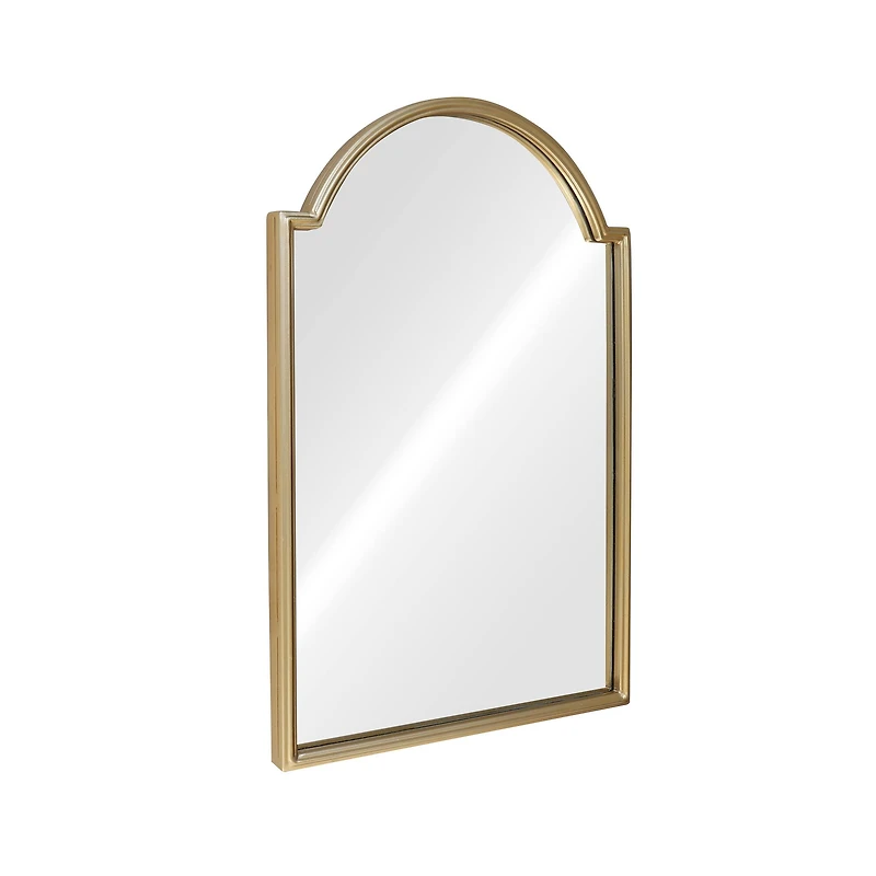 16" x 24" Scalloped Arch Wall Mirror in Gold Metal Frame by Ashland®