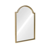 16" x 24" Scalloped Arch Wall Mirror in Gold Metal Frame by Ashland®