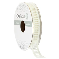 12mm x 3yd. White Trim Ribbon by Celebrate It™ Classic