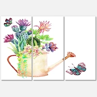 Designart - Succulents In Old Watering Can