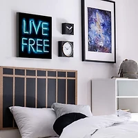 Live Free Neon Wall Art