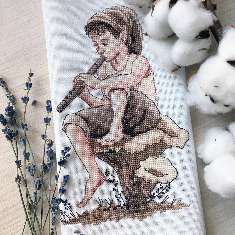 Neocraft Shepherd Boy Cross Stitch Kit