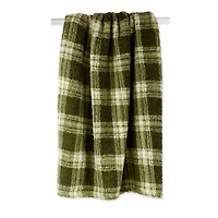 DII® Sage Farmhouse Plush Plaid Throw
