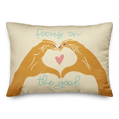 Focus On the Good Throw Pillow