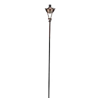 61" Brushed Copper Half Moon Garden Oil Lamp Patio Torch