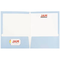 JAM Paper Glossy Laminated Two Pocket Folders