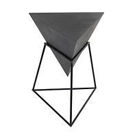 24" Metal Modern Accent Table