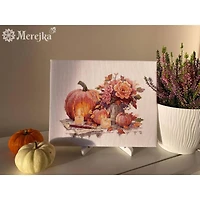 Merejka Still Life with Pumpkins Counted Cross Stitch Kit