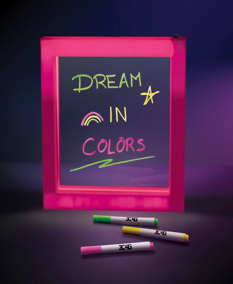 Make It Real 3C4G® It's Lit Message Board Light Up Dry Erase Board