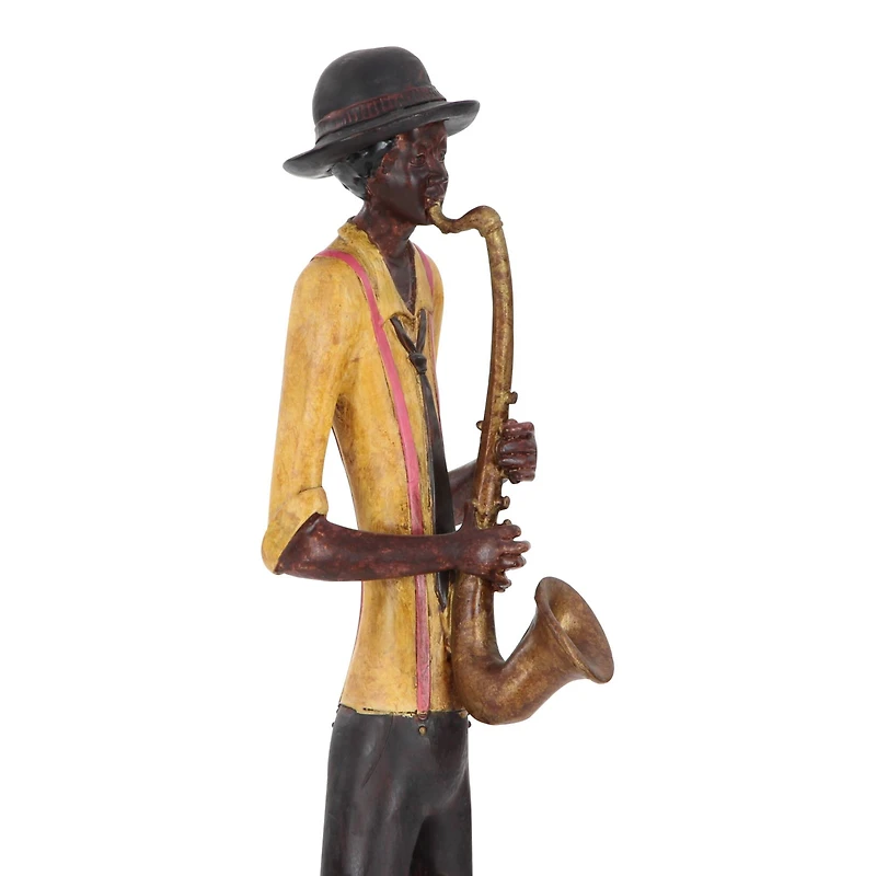 24" Eclectic Musician Sculpture Set