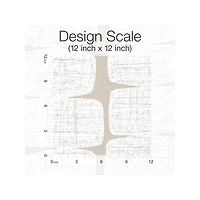 RoomMates White Mid-Century Beads Peel & Stick Wallpaper